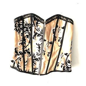 Black and Gold Corset
